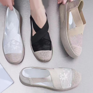 Giảm Giá Hấp Dẫn Giày Đế Bằng Nữ Giày Thể Thao Đế Bằng Thường Ngày Lưới Thoáng Khí Mùa Hè Giày Đi Bộ Nông Đan Cho Nữ - Product Image 6