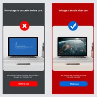 Batería Externa Personalizada UPS, Sistema de Alimentación Ininterrumpida de 2000VA 1200W, Entrada de 220V, Estabilizador de Voltaje para Computadora de Escritorio, Respaldo para Servidor