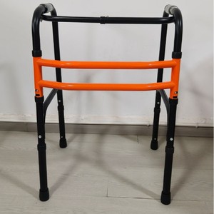 Andador de Cuatro Patas Reforzado Leap Walker Naranja para Apoyo a Personas Mayores con Discapacidad - Product Image 1