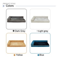 Canapé-lit pour chiens de luxe moderne et durable, design haut de gamme, doux et moelleux, vente en gros