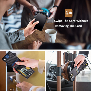 <strong>Smart</strong> Automatic Pop Up Credit <strong>Card</strong> Wallet With Metal Money Clip RFID Blocking Slim Metal Aluminum Wallet For Man - Product Image 6