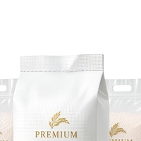 Sac d'emballage pour riz en PP tissé laminé PE transparent, résistant à l'humidité, avec poignée, impression personnalisée