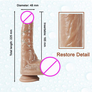 Venta al por Mayor de Dildo de Silicona Suave de 8.3 Pulgadas con Textura Realista 1:1, Masturbador Grande, Juguete Sexual para Mujeres y Chicas - Product Image 6