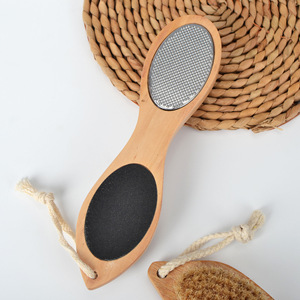 4-Trong-1 Chuyên Nghiệp Móng Chân Thép Tập tin Giấy nhám Đá bọt Đá heo rừng Lông Bàn Chân Bằng Gỗ Chà Bàn Chải Cho Chân Ứng Dụng - Product Image 2