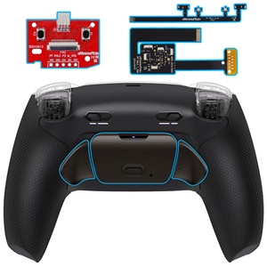 Rubberized Black Real Metal Back Buttons RISE Plus MAX Back Paddles Kit with Click Trigger Stops for PS5 <b>Controller</b> BDM-010/020 - Product Image 1