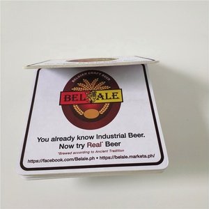 Novelty Customized Design Mini Art <strong>Boards</strong> Square Heavyweight Absorbent Paper Coasters for Drinks for DIY Craft <strong>Mats</strong> Pads - Product Image 4