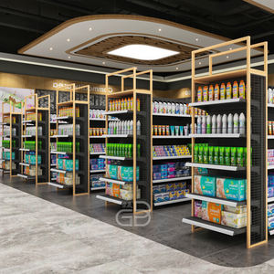 <span class=keywords><strong>OEM</strong></span> 헤비 듀티 금속 슈퍼마켓 양면 곤돌라 선반 진열대 슈퍼마켓 선반 상점 선반 - Product Image 4