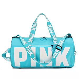 Ragazze delle donne All'aperto di Viaggio di Grande Capacità Impermeabile Palestra Sport ROSA Durante La Notte Duffle Bag - Product Image 3
