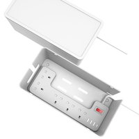 Multiprise de protection contre les surtensions de 1,8 m (6 pieds) avec 6/3 prises et cordon d'extension USB (Protection incendie ABS) - 13 A