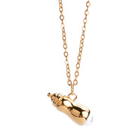 Pendentifs élégants pour collier en plaqué or pour bébé, accessoire bijou créatif, collier moderne, vente en gros, pièces