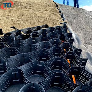 Géocellules de construction routière, stabilisateur de <span class=keywords><strong>gravier</strong></span>, géocellules en HDPE pour les travaux de protection des pentes - Product Image 6