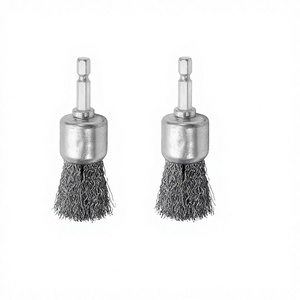 Brosse de polissage DIY de 1 pouce avec tige hexagonale de 1/4 et poils en éponge pour personnalisation OEM industrielle, élimination de la rouille et GB-OB-0002 1 pouce - Product Image 3