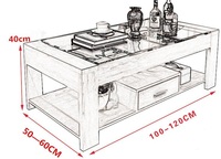 Epoxidharz Massivholz Mosaik Karte Fluss Couch tisch Epoxidharz Esstisch