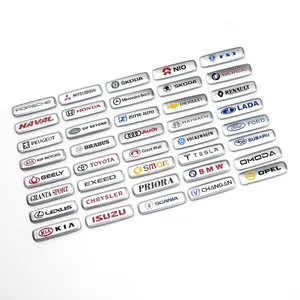 Groothandel Custom Auto Vloermat Metalen Emblemen Badges Logo Voor Merk Met Schroeven Stickers