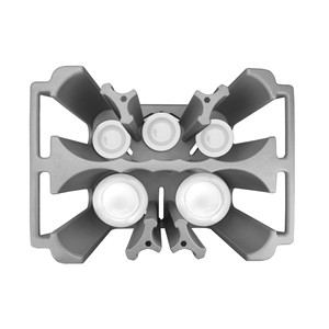 Carrello Portapiatti in Plastica con Capacità per 4 Bottiglie e Ruote per Stoccaggio in Cucina - Product Image 3