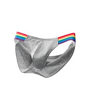 Rainbow Pattern Men's Underwear Casual Briefs Shorts Breathable Comfy Stretchy <b>Boxer</b> Briefs Underwear Knitted Made in Bangladesh - Product Image 5