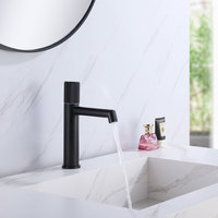 Robinet de lavabo moderne à monobloc, à poignée unique, avec cartouche céramique, en laiton, pour eau chaude et froide, prix usine