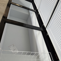 Refrigerador Horizontal Comercial, Congelador Vertical de Triple Puerta, Enfriamiento Directo, Pantalla Digital, R290, para Alimentos Congelados