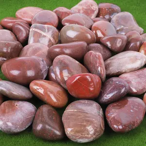Red River Pebbles Garden Decoration Red Polished Stone Pebble