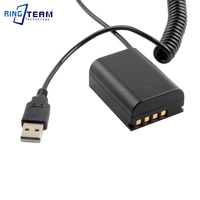 Acoplador de batería USB a BLX-1, acoplador BLX1 de CC para Olympus OM-1 OM1, Cable de alimentación en espiral para cámara sin espejo