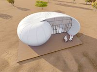 Tente en forme de coquille d'escargot et tente de soleil à prix d'usine pour les centres de glamping
