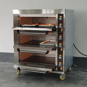 Horno de Convección a Gas Comercial de 2/3/6 Niveles para Panadería, Restaurante, Pan, <span class=keywords><strong>Pizza</strong></span> con Función de Vapor y Termostato - Product Image 3