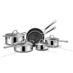 Sartén Antiadherente de Acero Inoxidable 316 con Diseño de Panal de Abeja General Chef, Compatible con Inducción y Gas, para Cocinar Filetes - Product Image 1