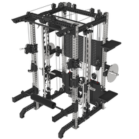 Appareil de musculation multifonction Commercial Tower Smith 5 Angles 4 12 Degrés pour Squat, Bench Press, Lat Pulldown, Traction – Équipement de Gym