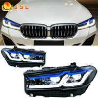 Nouveaux phares LED laser haut de gamme de style M5 pour Série 5 G30/G38 2018-2023 avec garniture bleue 12V