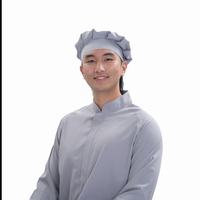 Gorro de Chef de Poliéster Gris Elástico en 4 Direcciones, 120 g/m², Personalizable, Antiarrugas, Uniforme de Cocina, Gorro OEM para la Industria Alimentaria, Gorros para Cuartos Limpios