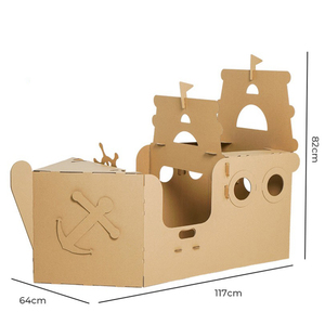 Doodle <span class=keywords><strong>cartone</strong></span> fai da te assemblare auto a forma di nave giocattolo doodle per bambini - Product Image 5