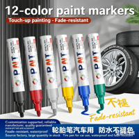 Marqueur permanent à peinture imperméable à base d'huile pour métal, bois, verre, plastique