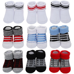 3 Pares de <span class=keywords><strong>Calcetines</strong></span> para Bebé, <span class=keywords><strong>Calcetines</strong></span> Retro de Primavera para Bebé, <span class=keywords><strong>Calcetines</strong></span> de Algodón para Caminar - Product Image 4