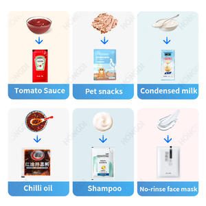 Machine d'emballage automatique de liquides à scellage quatre côtés pour sachets de qualité alimentaire (huile de piment, ketchup, huile d'arachide) - Product Image 4