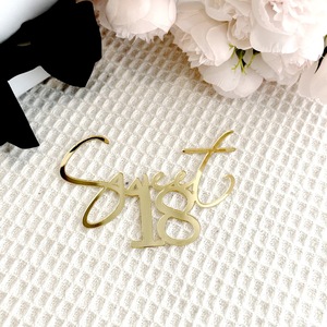 Vendita calda in stile <span class=keywords><strong>compleanno</strong></span> carino 16/18/21/30th Happy Birthday torta decorazione dolce 16 forniture per feste alla rinfusa - Product Image 2