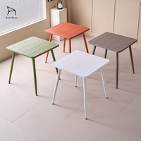 Table à manger carrée légère du fabricant, imperméable pour intérieur, extérieur, patio, balcon