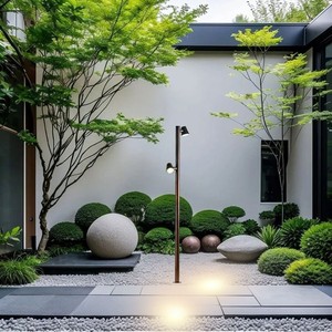 Projecteur LED rotatif créatif pour extérieur, étanche IP65, lumière de pelouse, lampe de jardin pour villa et route - Product Image 2