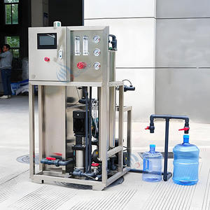 מכונת אוסמוזה הפוכה מסחרית קטנה מנירוסטה של JuJin עם בקר PLC ומשאבה 500 ליטר/שעה, מיכל מים טהורים עם ממברנת RO - Product Image 1