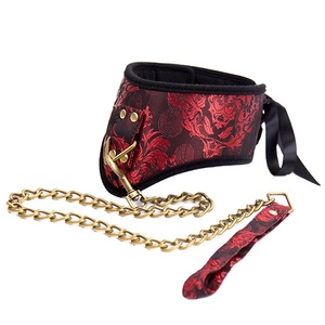 BDSM kırmızı <span class=keywords><strong>Vintage</strong></span> çekiş zinciri yaka boyun yüzük çift flört oyna seks oyuncakları - Product Image 1
