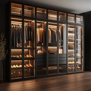 2024 Modern Extendable Walk-in Closet <b>Wardrobe</b> with Solid Wood Custom Design for Bedroom Living Room & Hospital Use - Product Image 3