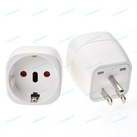 Adaptateur de prise européenne vers américaine, adaptateur UE vers US, convertisseur de voyage Europe vers USA pour prises EU Espagne France Type C/E/F vers l'Amérique