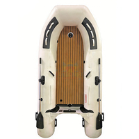 Bateau de pêche gonflable en PVC et aluminium, kayak de rivière, bateau pneumatique, ponton, moteur hors-bord en option