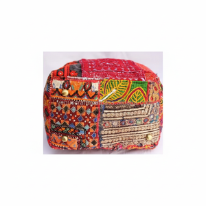Bolso Banjara Étnico Vintage Hecho a Mano, 100% Cuero Genuino, Bolsos de Hombro para Mujer, Bordado Tribal, Bolso Tote Boho - Product Image 1