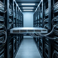 Switch de rack d'entreprise neutre 48 ports Gigabit UPOE couche 3 avec SNMP, QoS, empilable, capacité 256 Gbit/s, liaison montante 10 G, modèle C9300-48U-E
