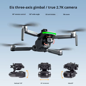 Dron Comercial S155 con GPS, Fotografía Aérea HD, Control Remoto, Transmisión de Imagen 5G, Apto para Principiantes, de Plástico - Product Image 4