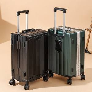 Maleta Multifuncional con Apertura Frontal, Asa de Cartón, Ruedas Giratorias de PC, Ligera, Unisex, de 20 Pulgadas, para Viajes de Negocios - Product Image 4