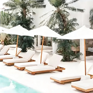 En gros Mobilier de piscine extérieur : Lit de repos en aluminium, Chaise longue en corde, Lit de salon de patio, Transats et Lits de soleil modernes pour projets - Product Image 4