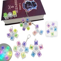 Creative Pressing Lighted Transparent Color Mixing Fidget Spinne Pressure Relief Tool for Stress Relief Gifts