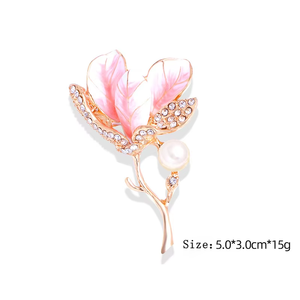 Bros Pin Bunga Logam Kustom Wanita Aksesori Gaun Pengantin <span class=keywords><strong>Blazer</strong></span> Berkualitas Tinggi Enamel Gaya Vintage Perhiasan Fashion Hadiah - Product Image 4