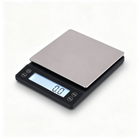 Balance de cuisine numérique portable de haute précision 0,1 g avec écran LCD pour café, pâtisserie et bijoux